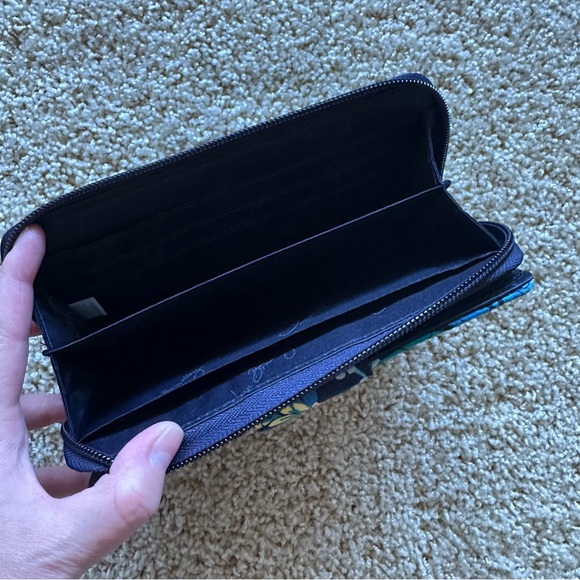 Vera Bradley Midnight Blues Quilted Turn Lock Zip Wallet - Picture 7 of 7